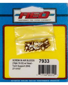 10-32 Screw-In Air Bleed (10pk) w/Head ADVANCED ENGINE DESIGN 7933