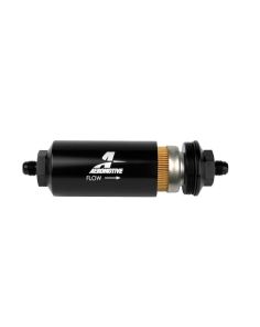 6an Inline Fuel Filter 10 Micron 2in OD Black AEROMOTIVE 12347