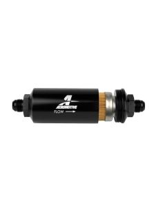 8an Inline Fuel Filter 10 Micron 2in OD Black AEROMOTIVE 12377
