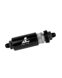 8an Inline Fuel Filter 40 Micron 2in OD Black AEROMOTIVE 12378