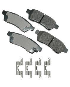 AKEBONO BRAKE CORPORATION ACT1100 ProACT Ultra-Premium Bra ke Pads - Rear