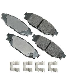 AKEBONO BRAKE CORPORATION ACT1114A ProACT Ultra-Premium Bra ke Pads - Rear