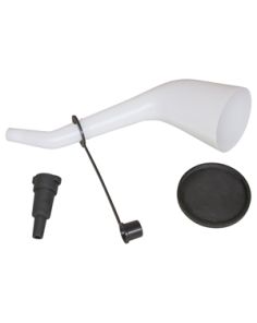 Lisle Corporation 18232 Offset Funnel with Cap & Lid