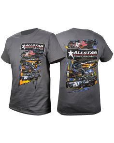 ALLSTAR PERFORMANCE ALL99901S T-Shirt Dark Gray Circle Track Small