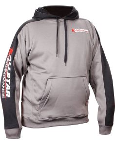 ALLSTAR PERFORMANCE ALL99916L Allstar Hooded Sweatshirt Lg Silver/Blk