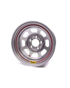 15X8 IMCA Wheel D-Hole Silver 5x4.75 BASSETT 58DC4IS