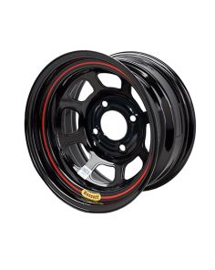 15x8 5x5 Black Spun 4.5in BS BASSETT 58S545
