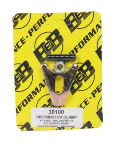 Distributor Clamp - Chevy V8- Gold B and B PERFORMANCE PRODUCTS 30100