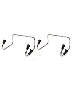 Dual Inlet Fuel Line Kit Holley 4150 Black Anod. THE BLOWER SHOP 4372-AB