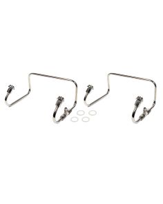 Dual Inlet Fuel Line Kit Holley 4150 Polished SS THE BLOWER SHOP 4372