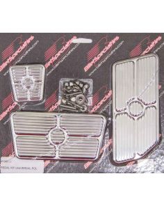 Universal Pedal Kits Grooved Polished BILLET SPECIALTIES 198622