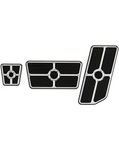 Universal Pedal Kits Grooved Black BILLET SPECIALTIES 198625