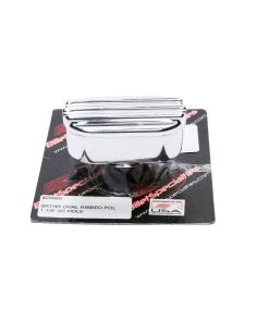 Billet Breather Oval Ribbed 1-1/4in VC Hole BILLET SPECIALTIES 20950