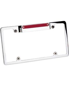 License Frame w/3rd Brake Light Polished BILLET SPECIALTIES 55520