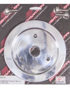 Polished BBC 1 Groove Lower Pulley BILLET SPECIALTIES 83120