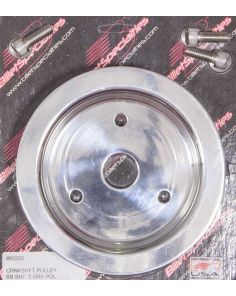 Polished BBC 2 Groove Lower Pulley BILLET SPECIALTIES 83220