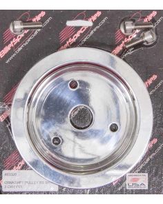 Polished BBC 3 Groove Lower Pulley BILLET SPECIALTIES 83320