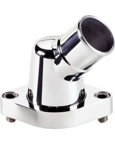 Polished Thermostat Hsng 45 Deg. Swivel BILLET SPECIALTIES 90420