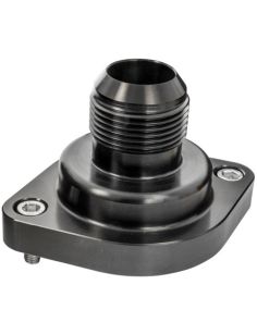 LS Thermostat Housing w/ 16AN Male Nipple Black BILLET SPECIALTIES BLK90900