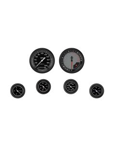 CLASSIC INSTRUMENTS AX101GBLF Autocross Grey 6 Gauge Set 2-1/8 Full Sweep