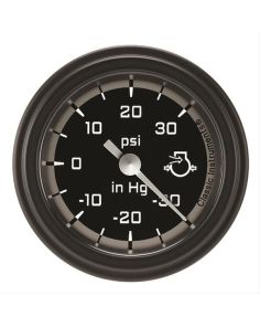 CLASSIC INSTRUMENTS AX141GBLF Autocross Grey Boost/Vac 2-1/8 Full Sweep