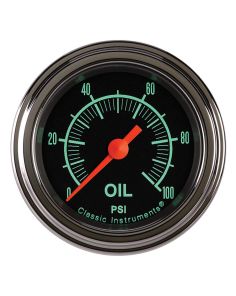 CLASSIC INSTRUMENTS GS181SLF G/Stock Oil Pressure 2-1/8 Full Sweep