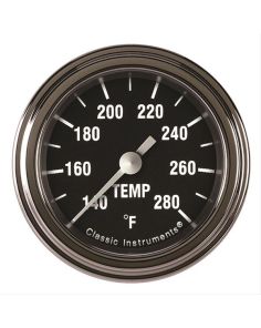 CLASSIC INSTRUMENTS HR126SLF-02 Hot Rod Temperature Gaug e 2-1/8 Full Sweep