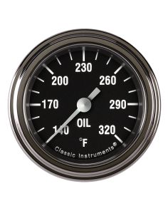 CLASSIC INSTRUMENTS HR128SLF Hot Rod Oil Temp 2-1/8 Full Sweep