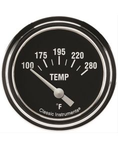 CLASSIC INSTRUMENTS HR226SLF-04 Hot Rod Temperature Gaug e 2-5/8 Short Sweep