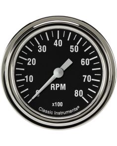 CLASSIC INSTRUMENTS HR383SLF Hot Rod Tachometer 2-5/8 Full Sweep