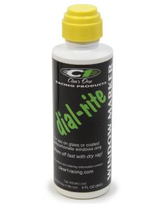 Dial-in Window Marker Yellow 3oz Dial-Rite CLEAR ONE DRM2