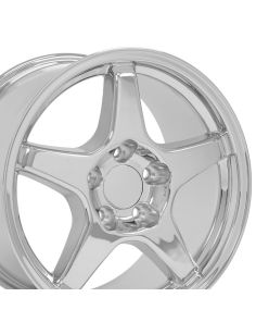 17" Replica Wheel CV01 Fits Chevrolet Corvette - ZR1 Rim 17x9.5 Chrome Wheel