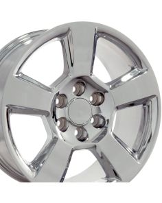 20" Replica Wheel CV76 Fits Chevrolet Tahoe Rim 20x9 Chrome Wheel