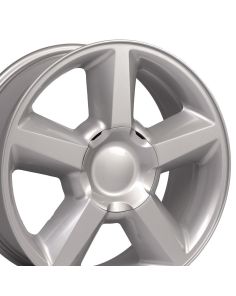 20" Replica Wheel CV83 Fits Chevrolet Tahoe Rim 20x8.5 Silver Wheel