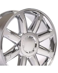20" Replica Wheel CV85 Fits GMC Sierra Rim 20x8.5 Chrome Wheel