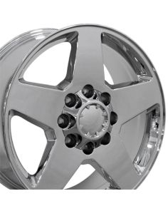 20" Replica Wheel CV91B 8 Lug Fits Chevrolet Rim 20x8.5 Chrome Wheel