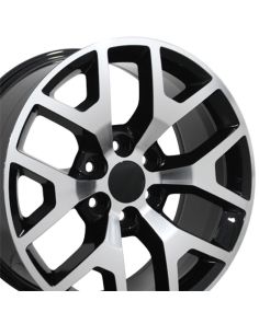 20" Replica Wheel CV92 Fits GMC Sierra Rim 20x9 Machined Wheel