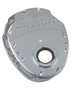SBC Billet Timing Cover 2-Piece - Clear Anodized CVR PERFORMANCE TC2350CL