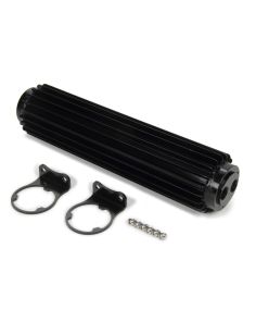 Dual-Pass Heat Sink Cool er  12in Black Anodized DERALE 13280