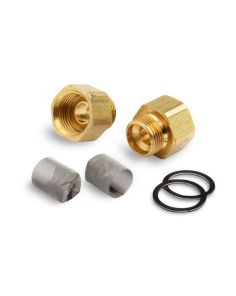 Carb. Inlet Fitting - 9/16-24 x 5/8-18 3/8 IF DEMON CARBURETION 142117