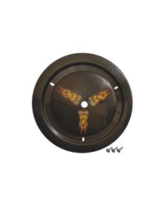 DOMINATOR RACING PRODUCTS 1006-B-BK Wheel Cover Bolt-On Black Real Style