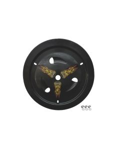 DOMINATOR RACING PRODUCTS 1007-D-BK Wheel Cover Dzus-On Black Real Style