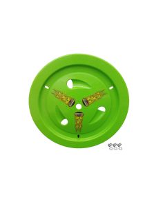 DOMINATOR RACING PRODUCTS 1007-D-XG Wheel Cover Dzus-On Xtr Green Real Style