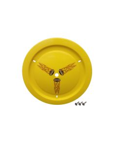 DOMINATOR RACING PRODUCTS 1012-B-YE Wheel Cover Bolt-On Yellow