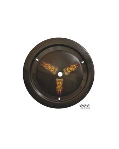 DOMINATOR RACING PRODUCTS 1012-D-BK Wheel Cover Dzus-On Black