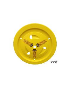 DOMINATOR RACING PRODUCTS 1013-B-YE Wheel Cover Bolt-On Yellow