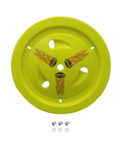 DOMINATOR RACING PRODUCTS 1013-D-FLOYE Wheel Cover Dzus-On Fluo Yellow