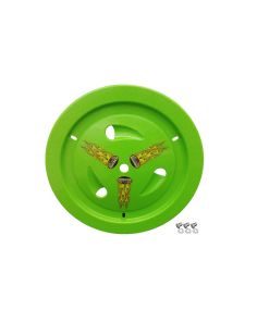 DOMINATOR RACING PRODUCTS 1013-D-XG Wheel Cover Dzus-On Xtr Green