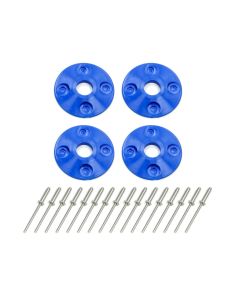 Scuff Plate Plastic 4pk Blue DOMINATOR RACING PRODUCTS 1202-BL