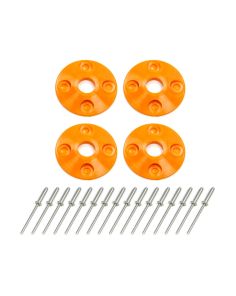 Scuff Plate Plastic 4pk Orange DOMINATOR RACING PRODUCTS 1202-OR